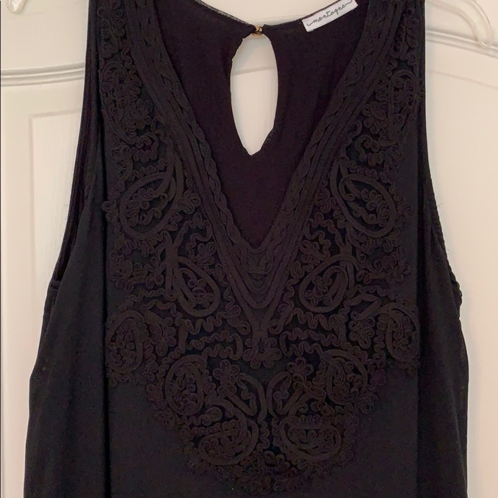 Black, Sleeveless Blouse. Never Worn.